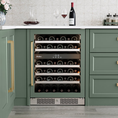 Avallon AWC242DPRGRH 24 Inch Wide 45 Bottle Capacity Dual Zone Wine Cooler with Right Swing Door | Fridge.com