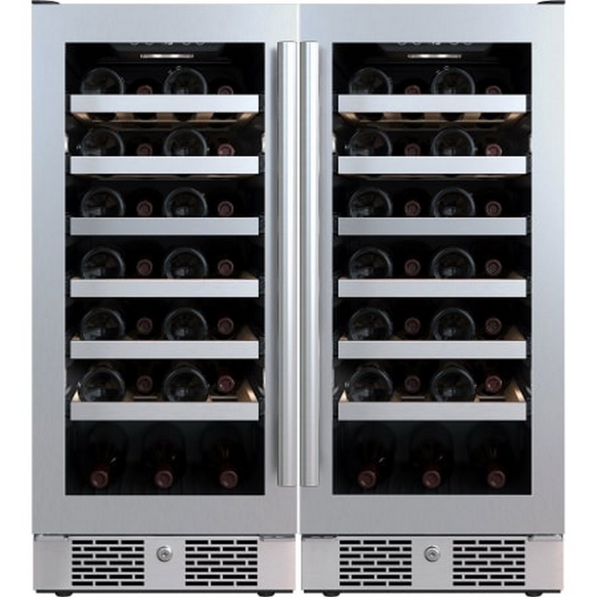 54 Bottle and 93 Can Dual Zone Freestanding Wine Refrigerator | Fridge.com