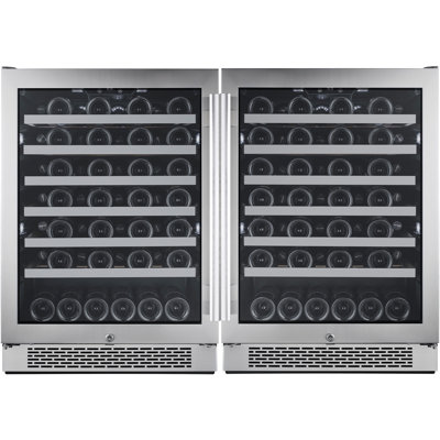 Avallon Dual Zone 48'' Freestanding 106 Bottle Wine & Beverage Refrigerator with French Doors | Fridge.com
