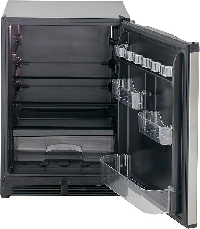 Avanti 5.2 cu. ft. Compact Refrigerator, Energy Star Certified Mini Fridge With Adjustable Shelves, Chiller Compartment, Can & Gallon Door Storage, Reversible Door, 5.2-cu.ft., Black - View 2 | Fridge.com