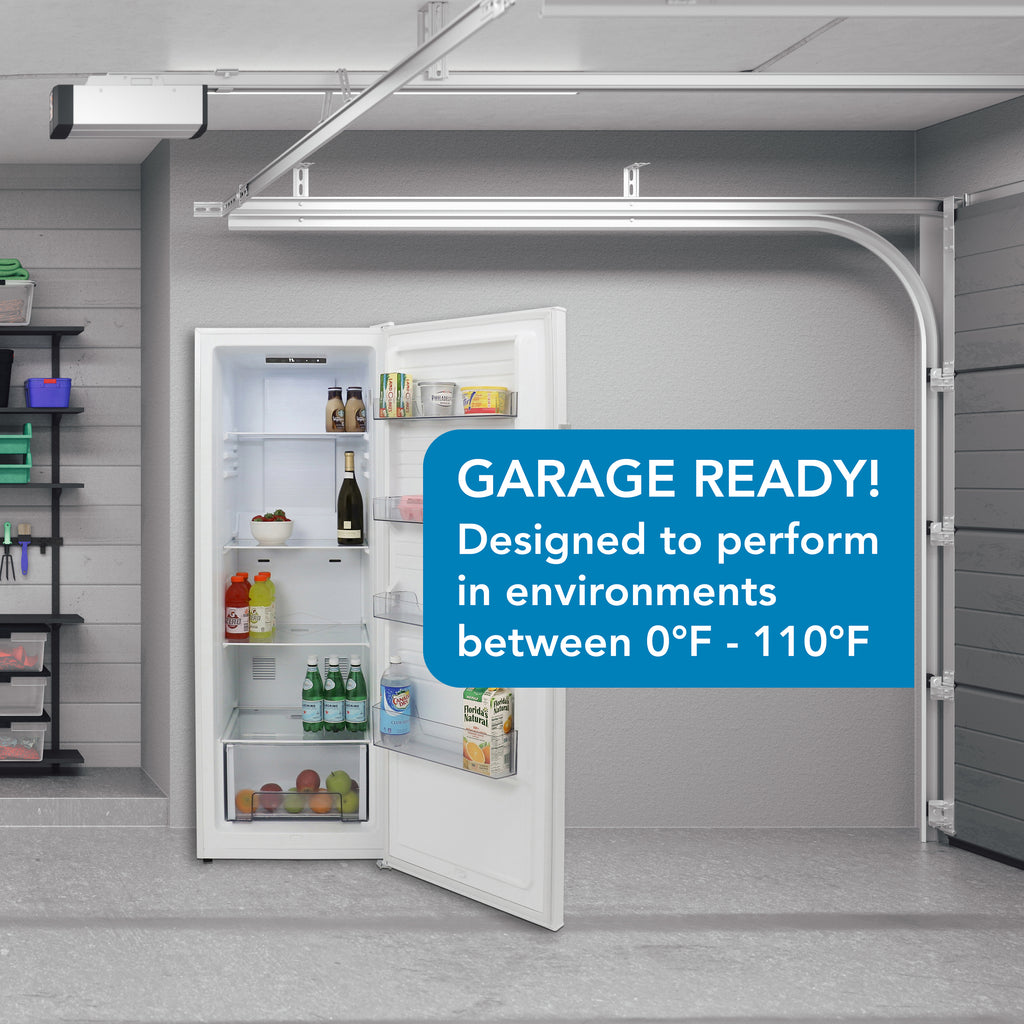 10.8 Cubic Feet Garage Ready Frost-Free Upright Freezer With Adjustable Temperature Controls - View 3 | Fridge.com