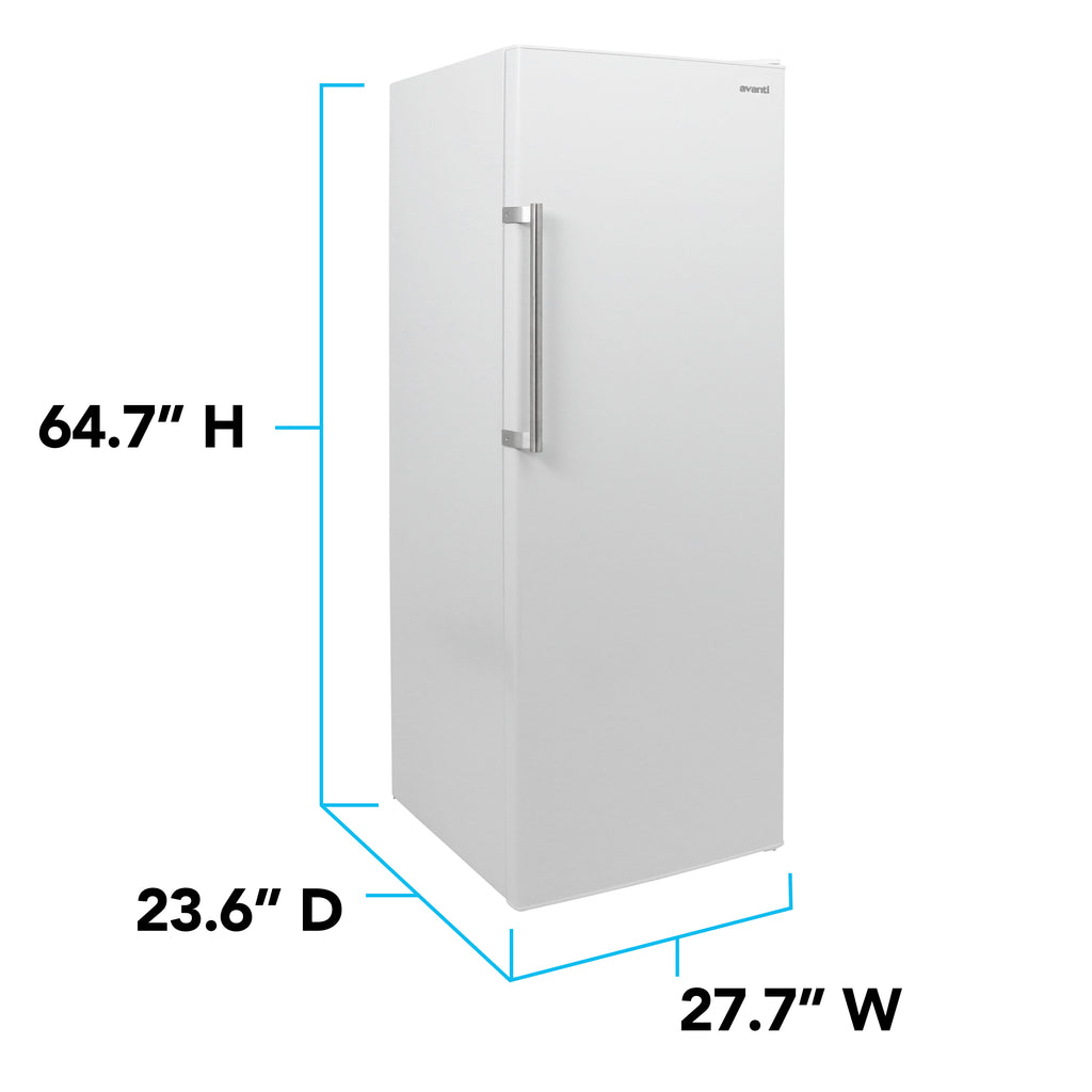 10.8 Cubic Feet Garage Ready Frost-Free Upright Freezer With Adjustable Temperature Controls - View 6 | Fridge.com