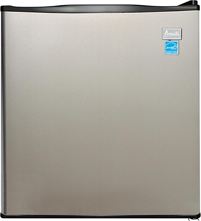 Avanti Mini Fridge Compact Refrigerator for Home Office or Dorm, Features Compressor Cooling Single Door Removable Shelves Automatic Defrost and Adjustable Temp Control, 1.7-Cu.Ft, Stainless Steel | Fridge.com