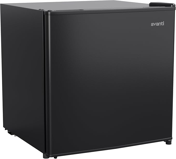 Avanti RM16J1B Mini Fridge Compact Refrigerator for Home Office or Dorm, Features Single Reversible Door Removable Shelf Manual Defrost and Adjustable Temperature Control, 1.6-Cu.Ft, Black | Fridge.com