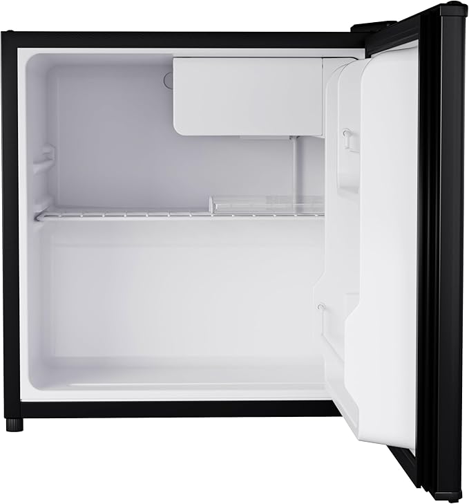 Avanti Mini Fridge Compact Refrigerator For Home Office Or Dorm, Features Single Reversible Door Removable Shelf Manual Defrost And Adjustable Temperature Control, 1.6-cu.ft, Black - View 4 | Fridge.com