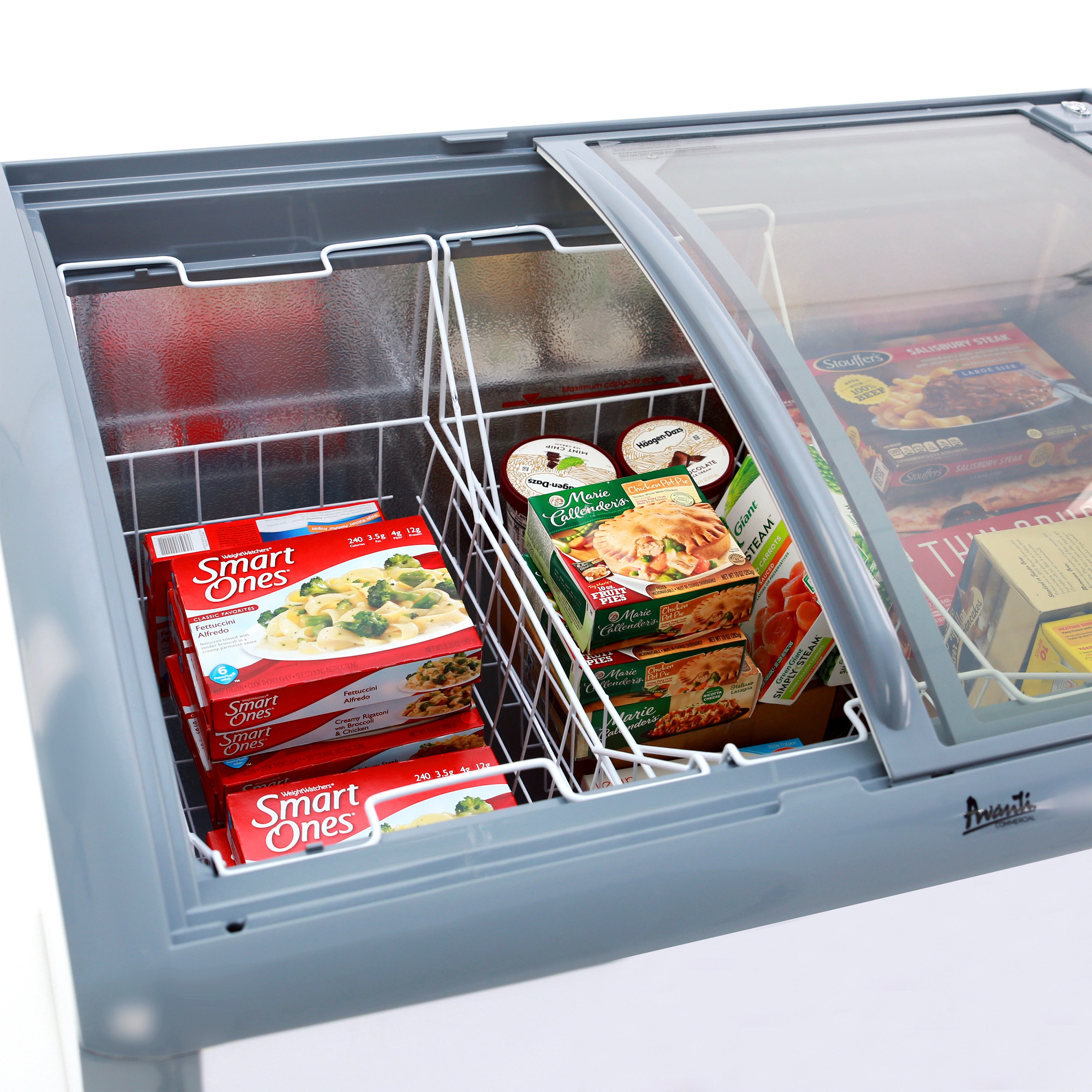 Avanti 9.5 cu. ft. Commercial Glass Top Freezer Or Refrigerator - View 6 | Fridge.com