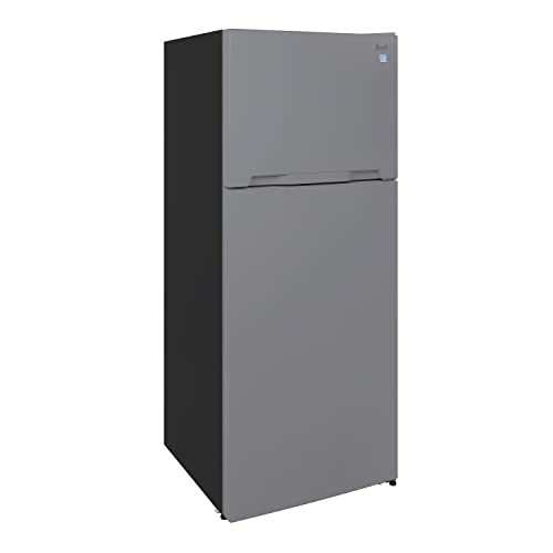 Avanti Apartment Refrigerator Freestanding Dual Door Design Fridge with Top Freezer, Adjustable Temperature Control and Frost Free Defrost, for Condo, House, Small Kitchen Use, 14.3-Cu.Ft, Metallic | Fridge.com
