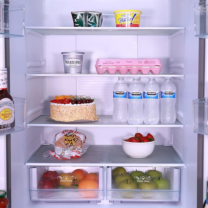 Avanti French Door Refrigerator With Bottom Freezer 30-Inch Wideâ€‹, Frost Free Technology, Large Capacity With Adjustable Shelves, Door Bins & Crisper Drawers, 17.5 cu.ft., Stainless Steel - View 4 | Fridge.com