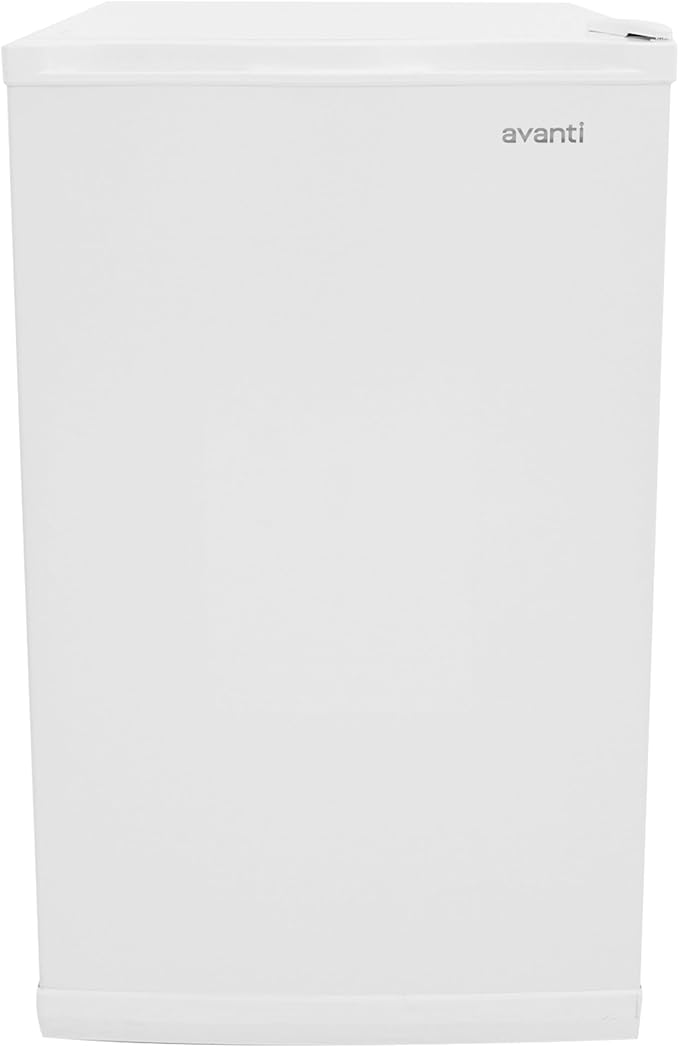 Avanti Upright Freezer Compact Design With 3 Fixed Metal Shelves, Reversible Door Adjustable Temperature Control And Flush-Back Design Perfect For Home, Office, Basements & More, 2.8-cu.ft, White - View 6 | Fridge.com