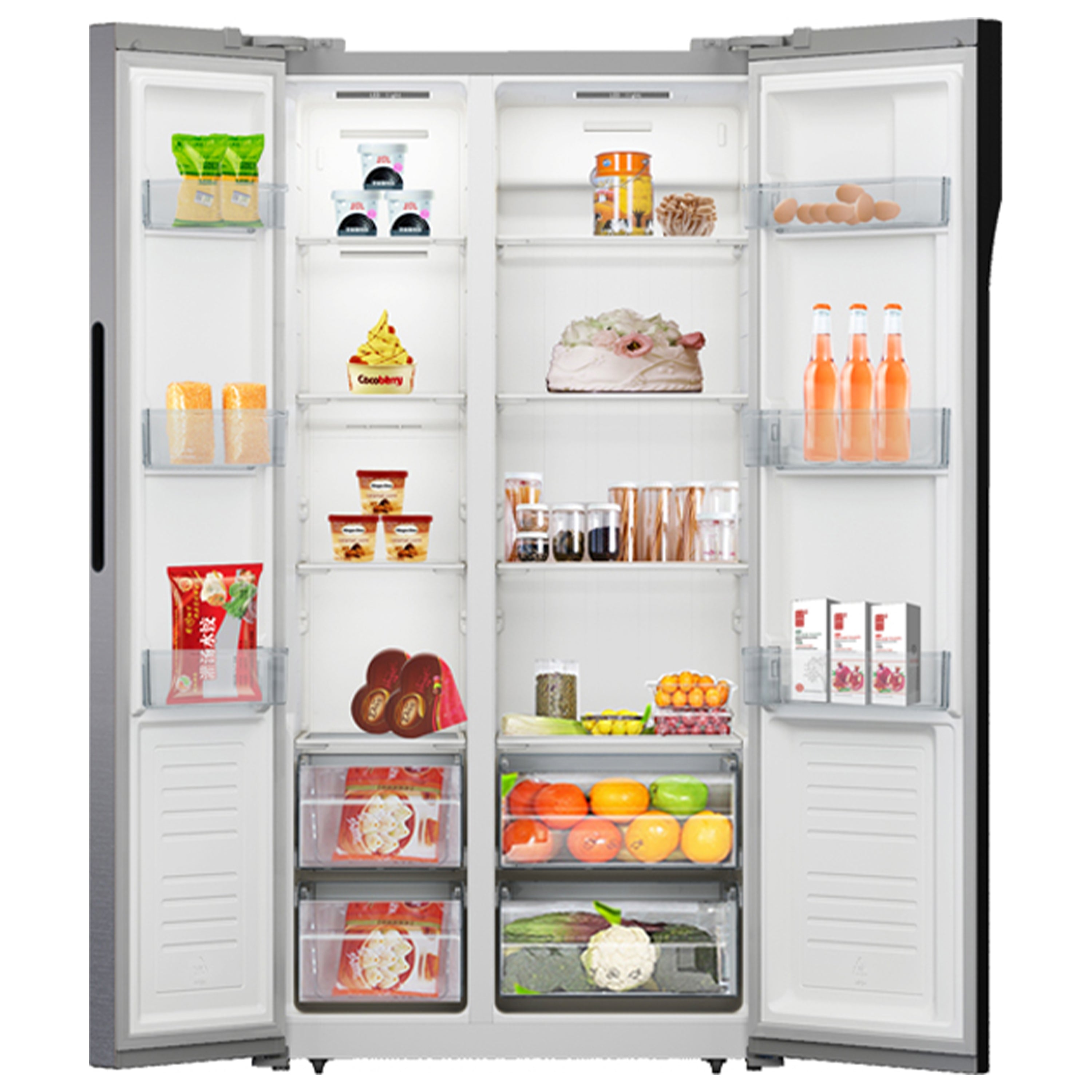 Avanti 15.6 cu. ft. Side-By-Side Apartment Size Refrigerator - View 3 | Fridge.com