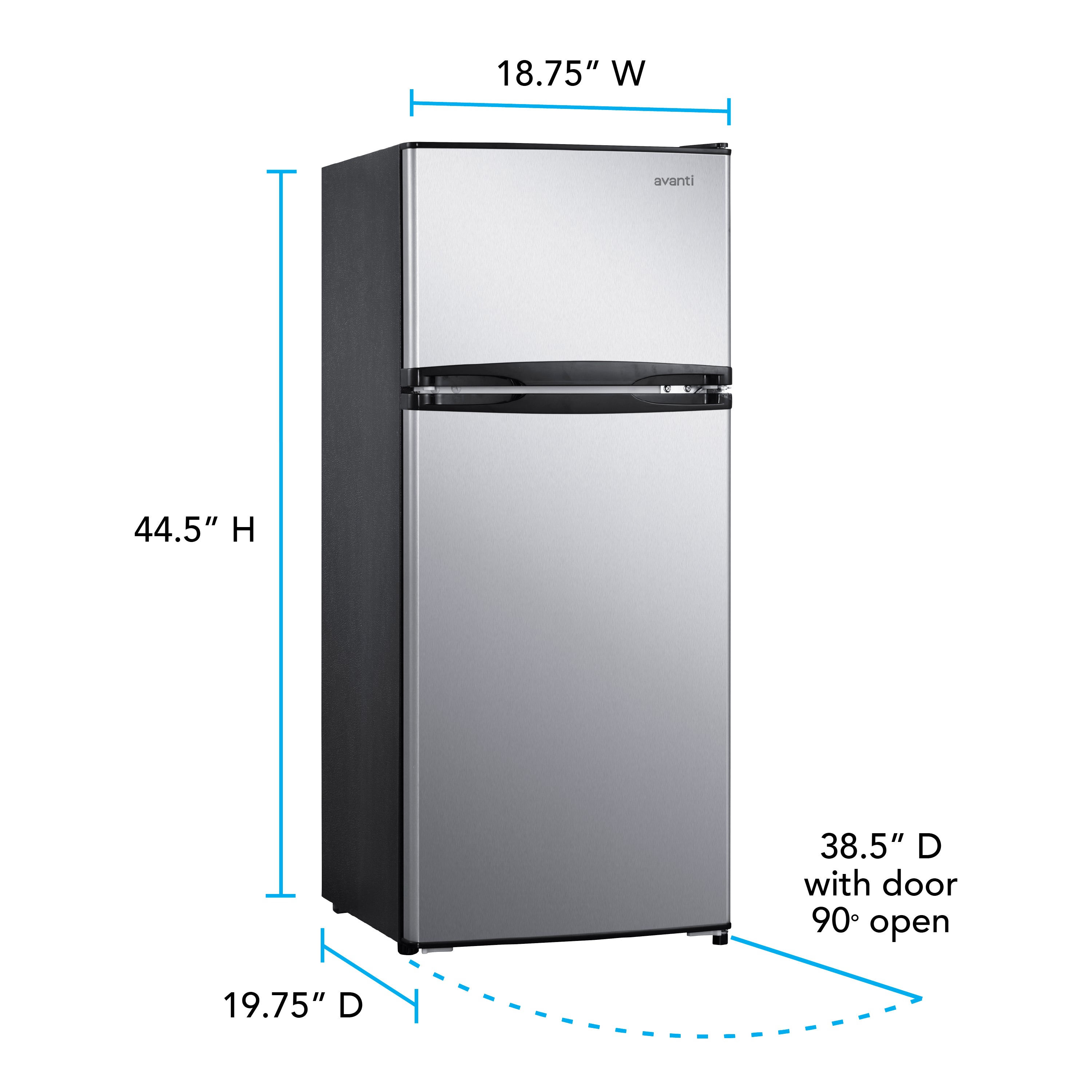 Avanti 4.5 cu. ft. Compact Refrigerator - View 4 | Fridge.com