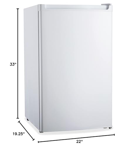 Avanti Mini Fridge Compact Refrigerator For Home Office Or Dorm, Features Compressor Cooling Single Reversible Door Removable Shelves Automatic Defrost And Adjustable Temp Control, 1.7-cu.ft, White - View 2 | Fridge.com