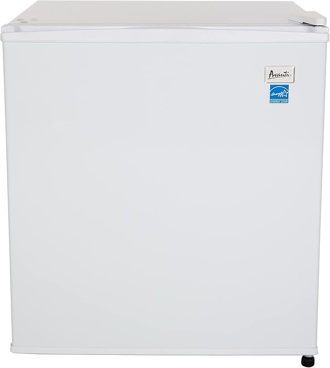 Avanti Mini Fridge Compact Refrigerator For Home Office Or Dorm, Features Compressor Cooling Single Reversible Door Removable Shelves Automatic Defrost And Adjustable Temp Control, 1.7-cu.ft, White - View 6 | Fridge.com