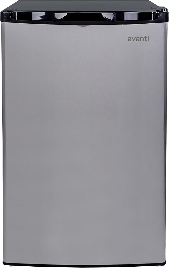 Avanti 4.4 Cu. Ft. Compact Refrigerator, Mini-Fridge, In Stainless Steel (Rm4436ss) - View 1 | Fridge.com