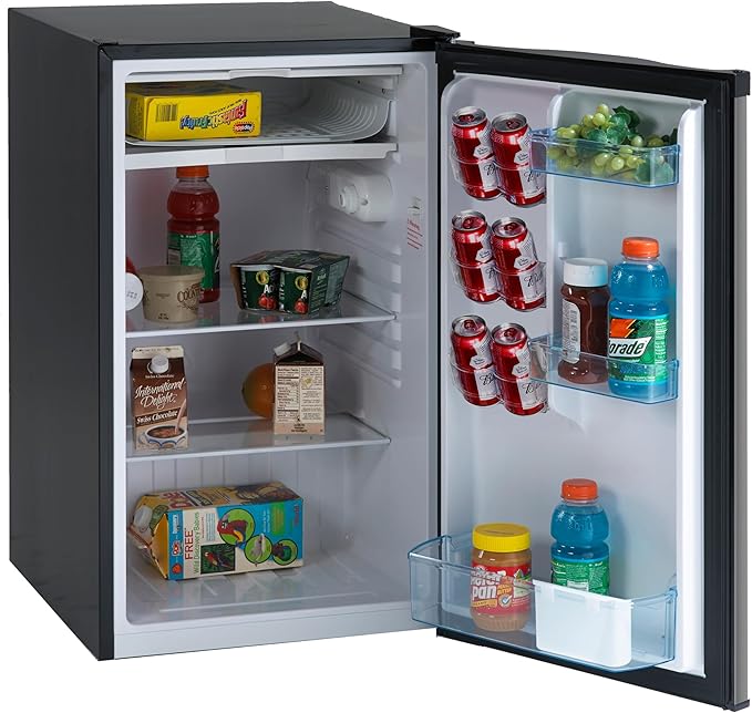 Avanti 4.4 Cu. Ft. Compact Refrigerator, Mini-Fridge, In Stainless Steel (Rm4436ss) - View 2 | Fridge.com