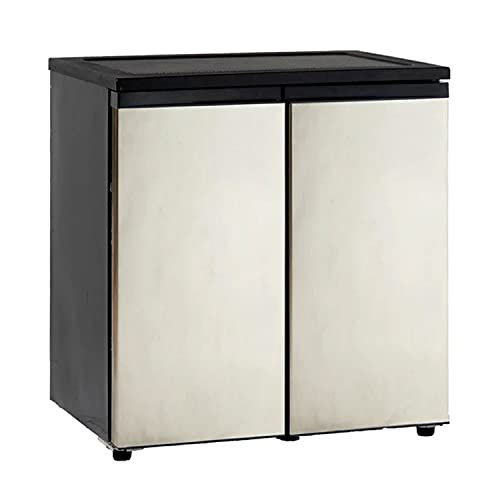 Avanti Mini Fridge Compact Side-by-Side Refrigerator with Freezer for Home Office or Dorm, Features Dual Doors Adjustable Glass Shelves and Adjustable Temperature Control, 5.5-Cu.Ft, Stainless Steel | Fridge.com