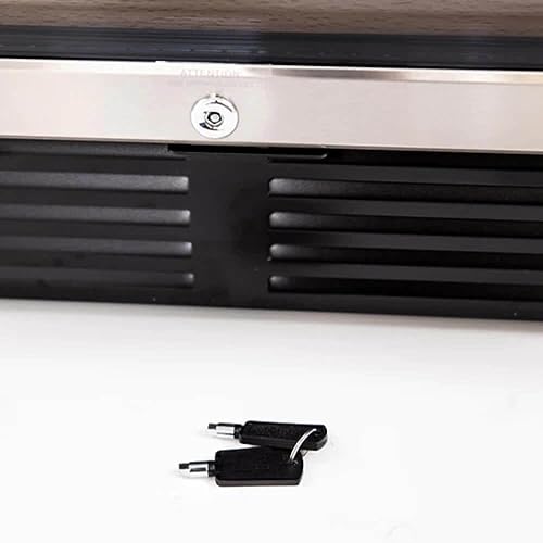 Avanti 50-Bottle Wine Cooler, Stainless Steel Wine Fridge With Wood-Front Shelves, Electronic Controls, LED Lighting & Lock, ADA Compliant, 50 Bottle, Stainless Steel - View 6 | Fridge.com