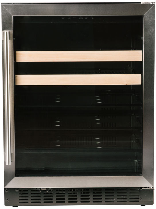 24" Beverage Center w/ Glass Door & Stainless - Stainless Steel — Azure, model A124BEV-S