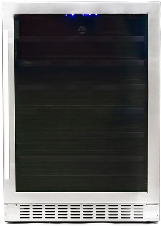 Azure Home Products Single Zone 23.62'' Freestanding 54 Bottle Wine Refrigerator with Reversible Door | Fridge.com