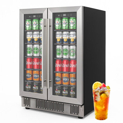 BacklD 5.4 Cu.ft Fridge with Glass Door - 176 Can Beverage Refrigerator Cooler with Adjustable Shelves for Drink Beer Wine Soda, Compact Fridge for Be | Fridge.com