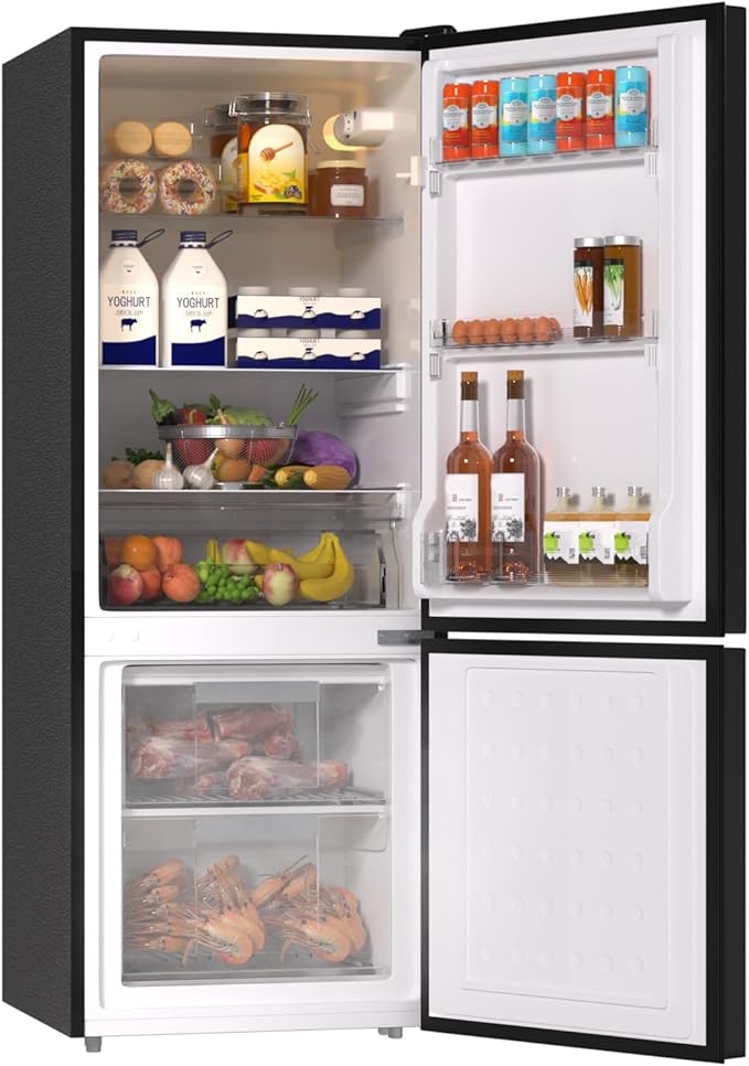 BANGSON 7.1 Cu.Ft Refrigerator with Freezer, Apartment Size Fridge with Bottom Freezer, for Apartment, Office, Kitchen and Garage, Stainless Steel, Silver | Fridge.com