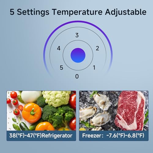 Bangson 7.1 cu.ft Refrigerator With Freezer, Apartment Size Fridge With Bottom Freezer, Large Capacity, Energy Saving, Adjustable Thermostat, Low Noise, Black - View 6 | Fridge.com