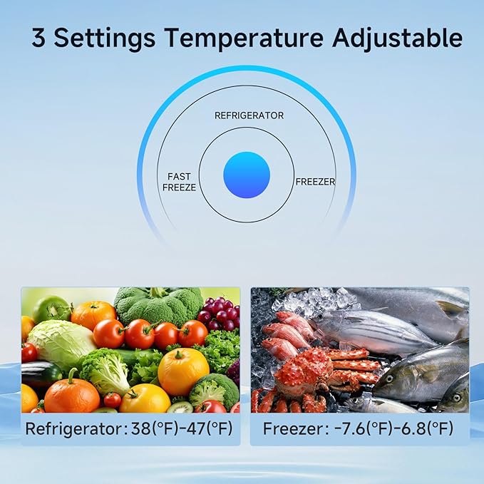 Bangson Upright Freezer, 7.0 cu.ft Stand Up Freezer, Convertible Upright Freezer/Refrigerator, Single Door For Kitchen,Garage, Office, Apartment, Silver - View 4 | Fridge.com