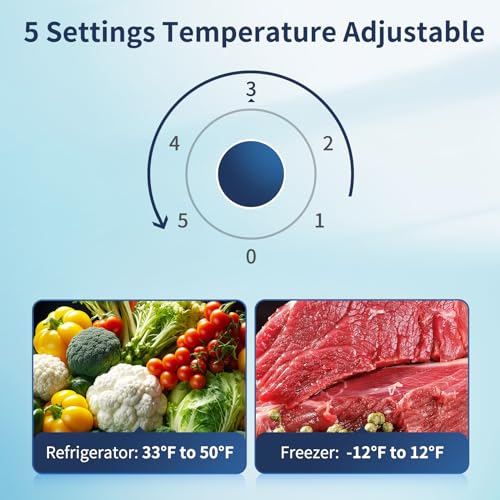 Bangson 7.7 cu.ft Refrigerator With Freezer, Apartment Size Fridge With Top Freezer, Large Capacity, Energy Saving, Adjustable Thermostat, Low Noise, Black - View 6 | Fridge.com