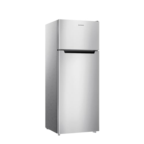 BANGSON 7.7 Cu.Ft Refrigerator with Freezer, Apartment Size Fridge with Top Freezer, for Apartment, Office, Kitchen and Garage, Stainless Steel, Silver | Fridge.com