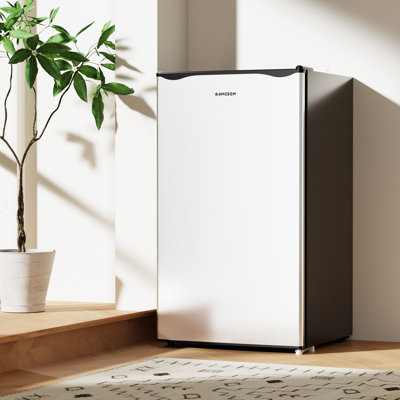 BANGSON 3.2 Cu.Ft Mini Fridge with Freezer, Small Refrigerator, Energy Efficient Quiet Compact Fridge for Dorm Room, Apartment, Office,Silver — FIN-0020076 | Fridge.com