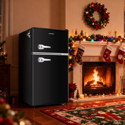 BANGSON 3.2 CU.FT, 2 Door Small Refrigerator with Freezer | Fridge.com