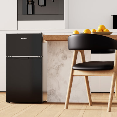 Bangson 3.2 Cu.Ft Mini Fridge With Freezer, 2 Door Compact Refrigerator, Adjustable Temperature & Low Noise, For Apartment, Dorm, Office, - View 1 | Fridge.com