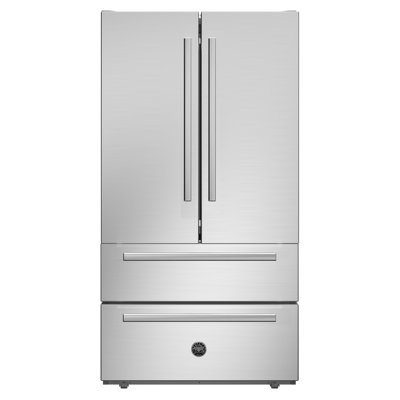 Bertazzoni 36" 22.5 Cubic Feet Energy Star Smudge-Resistant French Door Refrigerator with Water and Ice Dispenser | Fridge.com