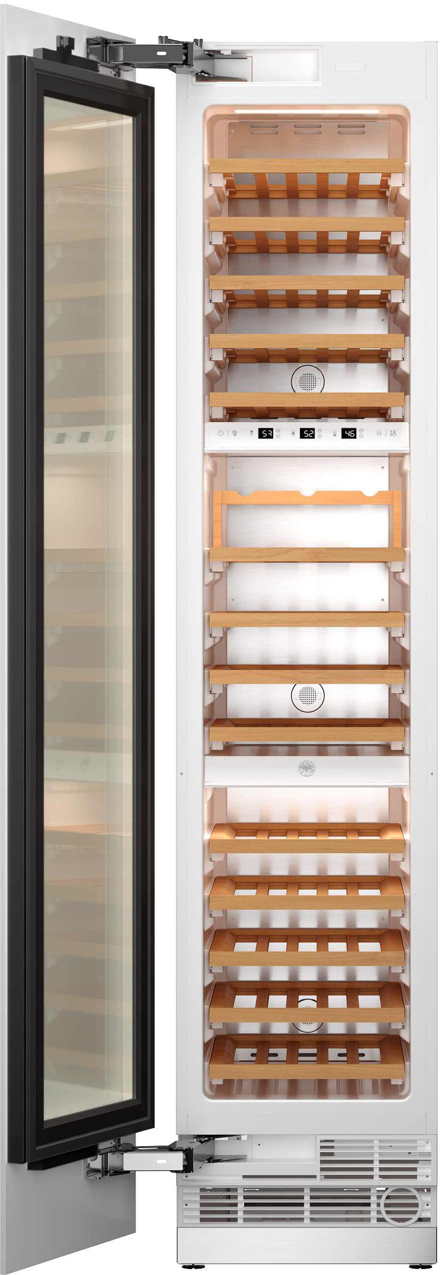 Bertazzoni 17.75'' 68 Bottle Triple Zone Wine Refrigerator | Fridge.com