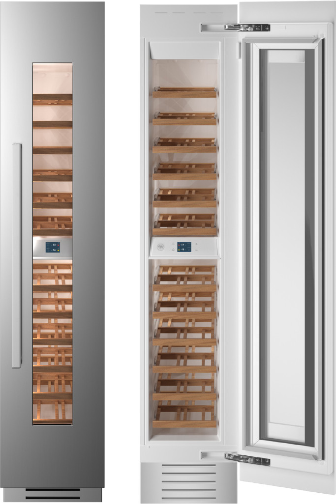18" Built-in Wine Cellar Column Stainless Steel | Fridge.com