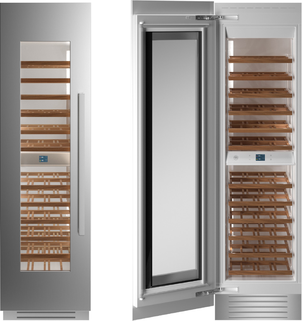 Bertazzoni Dual Zone 24'' Built-In 80 Bottle Wine Refrigerator | Fridge.com