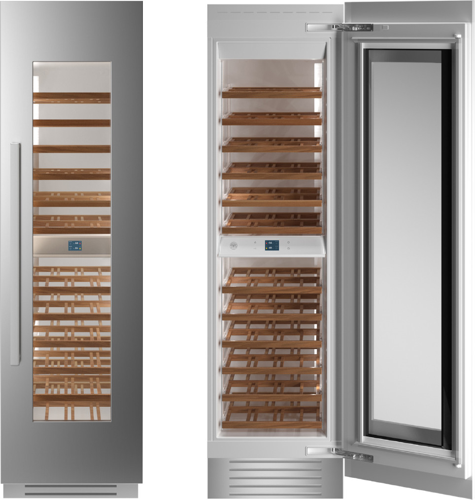 Bertazzoni Dual Zone 24'' Built-In 80 Bottle Wine Refrigerator | Fridge.com