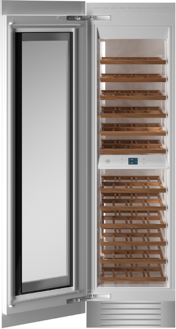 Bertazzoni - 12.9 cu.ft Built-in Wine Column with Interior TFT touch & Scroll Interface - Custom Panel Ready | Fridge.com
