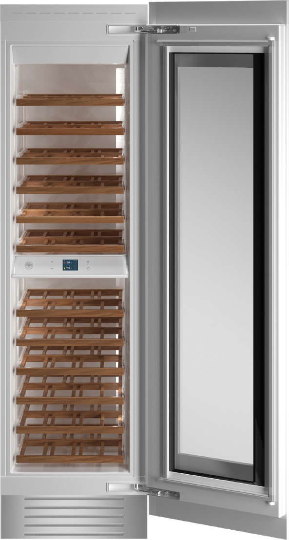 Bertazzoni - 12.9 cu.ft Built-in Wine Column with Interior TFT touch & Scroll Interface - Custom Panel Ready | Fridge.com