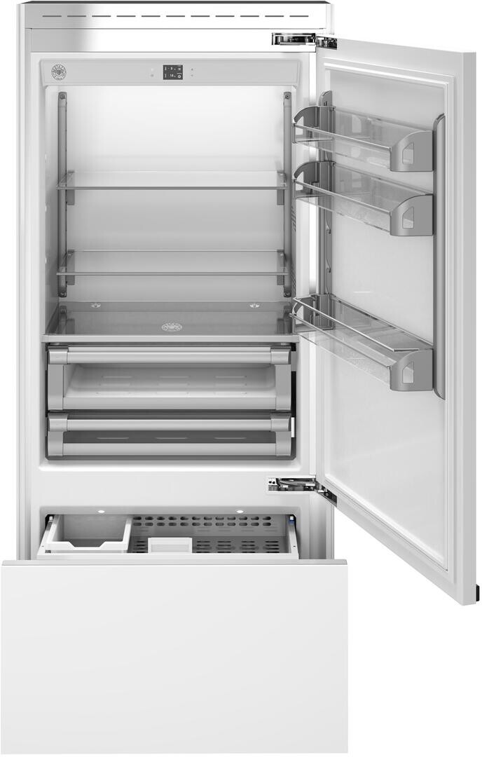 REFRIGERATOR 36" BUILT-IN BOTTOM MOUNT WITH ICE MAKER LEFT SWING DOOR, PANEL READY | Fridge.com