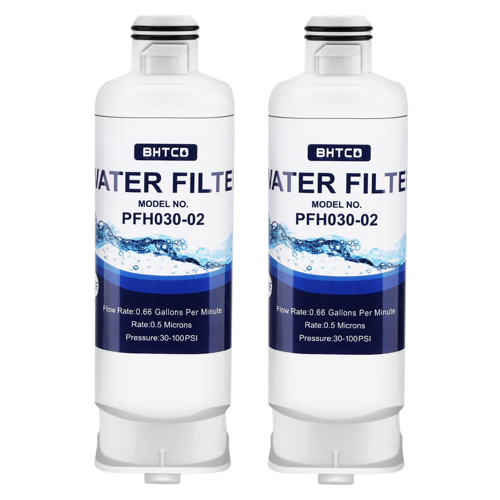 Water Filter For Samsung RF23BB8600QLAA/ RF30BB6600QLAA/ RF30BB660012AA/ RF30BB6200QLAA/ RF29BB8600QLAA/RF29BB860012AA/ RF30BB620012AA Refrigerator Replacement - 2 Pcs - View 1 | Fridge.com