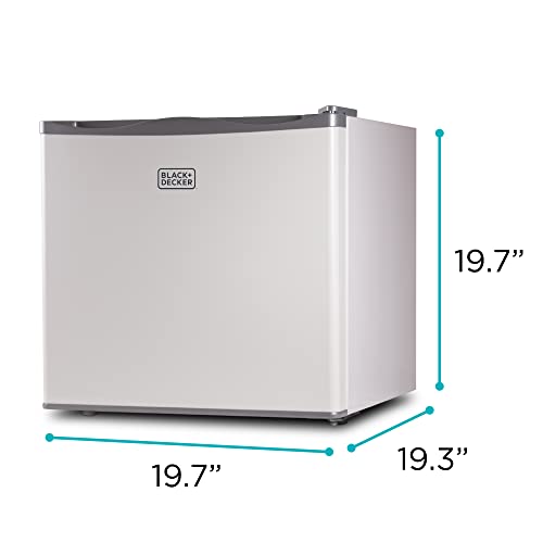 Black+Decker 1.2 cu. ft. Compact Upright Freezer, Mini Deep Freeze With Full-Width Wire Shelf - View 2 | Fridge.com