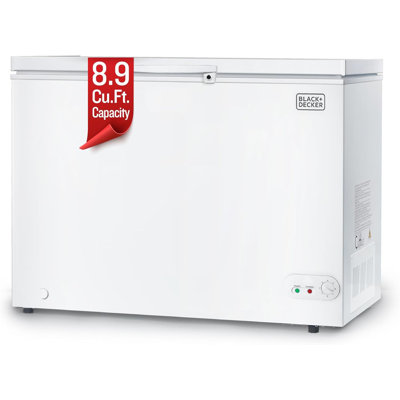BLACK+DECKER 8.9 Cu. Ft. Chest Freezer, Deep Freezer with Top Opening, Freezer Chest with 2 Removable Storage Baskets, Mechanical Temperature Control, | Fridge.com