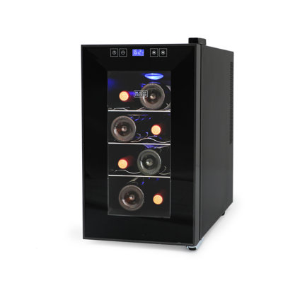 BD6 Series 8-Bottle LED Display Single Zone Freestanding Wine Refrigerator | Fridge.com