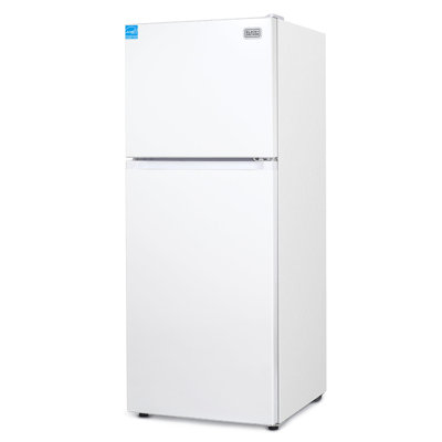 BLACK+DECKER 10.5 Cu. Ft. Top Mount Refrigerator with Freezer, 2 Door Refrigerator with Top Freezer and Electronic Temperature Control, Frost Free, R6 — FIN-0018343 | Fridge.com