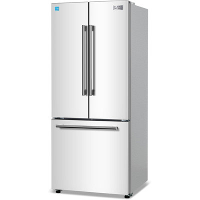 BLACK+DECKER 16 Cu. Ft. French Door Refrigerator with Built-in Ice Maker, Full Size Refrigerator with Bottom Mount Freezer Drawer, ENERGY STAR certifi | Fridge.com