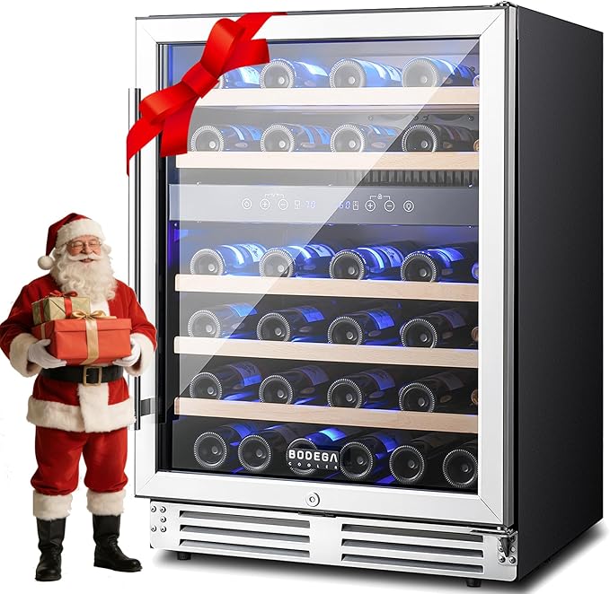BODEGA 24 Inch Wine Fridge Dual Zone, 46 Bottle | Fridge.com