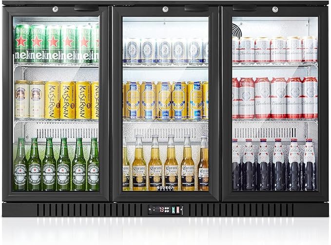 BODEGA BODEGACOOLER Commercial Bar Cooler With 3 Glass Doors | Fridge.com