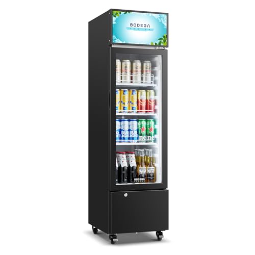 BODEGA BODEGACOOLER Beverage Refrigerator and Cooler, 6.34 Cu. Ft Commercial Refrigerators for Drink, Beer, Tall Commercial Cooler for Beer, Soda, Single Door Display fridge | Fridge.com