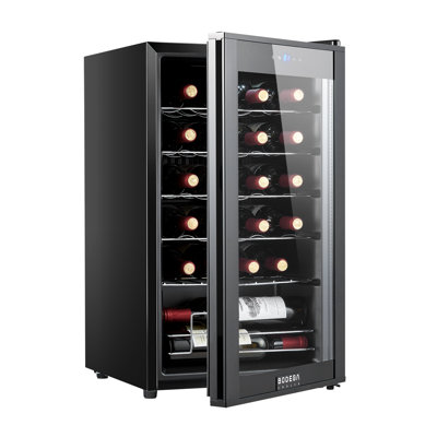24 Bottle Wine Refrigerator Quiet Freestanding Mini Fridge For Red, White, And Sparkling Wines, Digital Thermostat, Ideal For Home, Kitchen, Or Bedr | Fridge.com